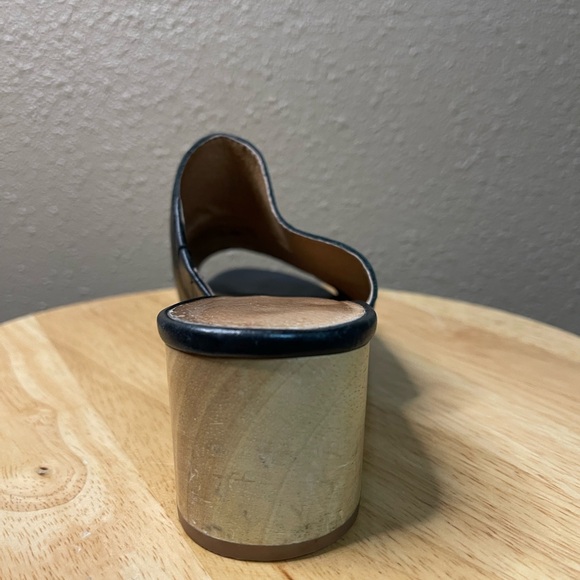 MADEWELL The Devon Black Leather Open Toe Heeled Slip On Mules Women’s 8.5 - Picture 13 of 16